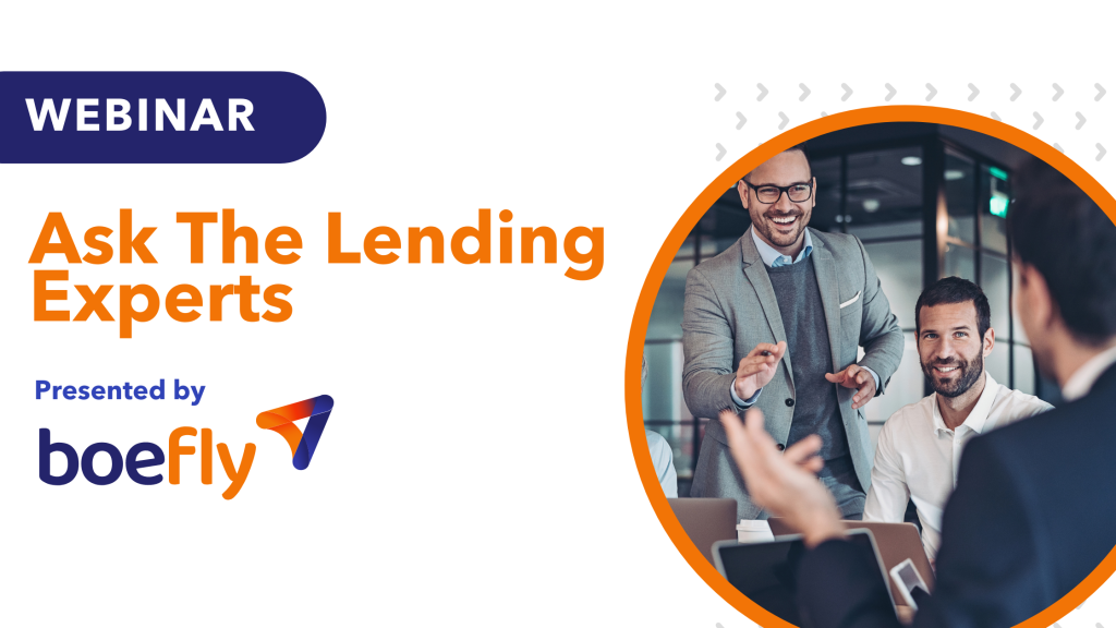 ask the lending experts webinar presented by boefly